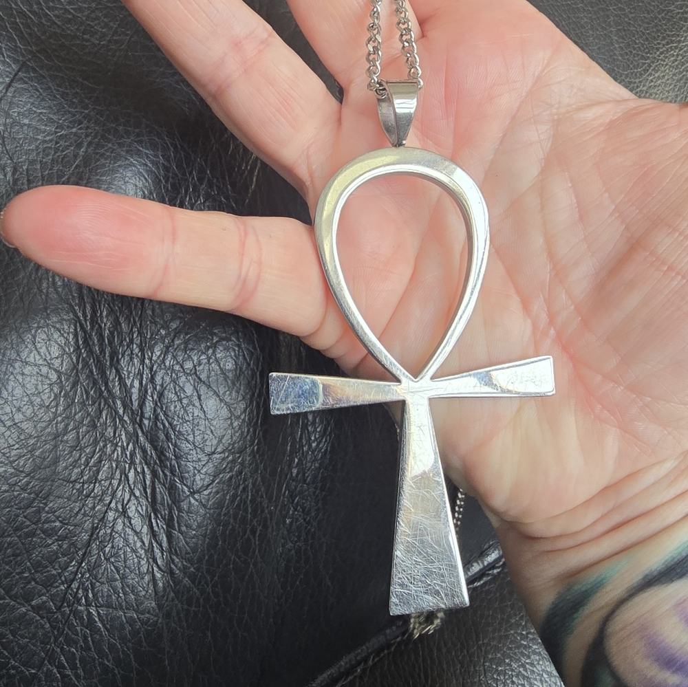 Discontinued Evil Pawn Jewelry Ankh Necklace